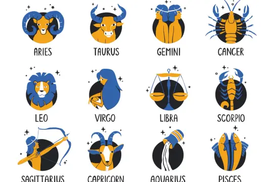 Znak zodiaku czerwiec to Bliźnięta. Ilustracje dwunastu znaków zodiaku: Baran, Byk, Bliźnięta, Rak, Lew, Panna, Waga, Skorpion, Strzelec, Koziorożec, Wodnik, Ryby.